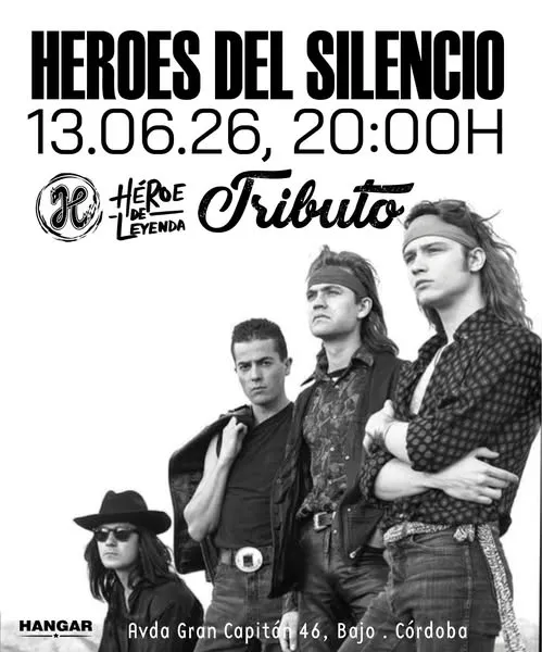 Cartel del evento TRIBUTO A LA BANDA DE ROCK "HEROES DEL SILENCIO"