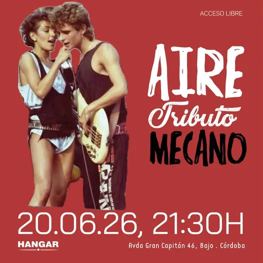 Cartel del evento AIRE. TRIBUTO A MECANO