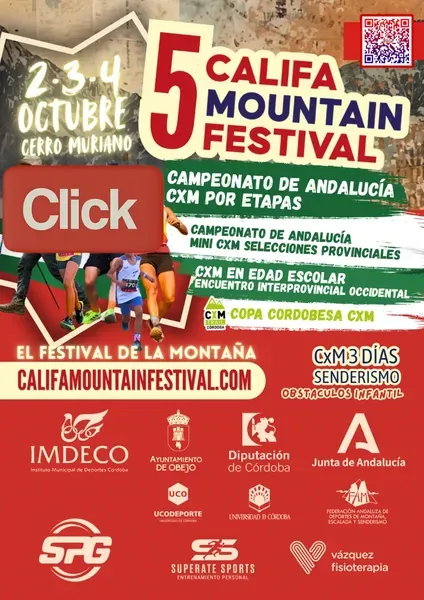 Cartel del evento 5 CALIFA MOUNTAIN FESTIVAL