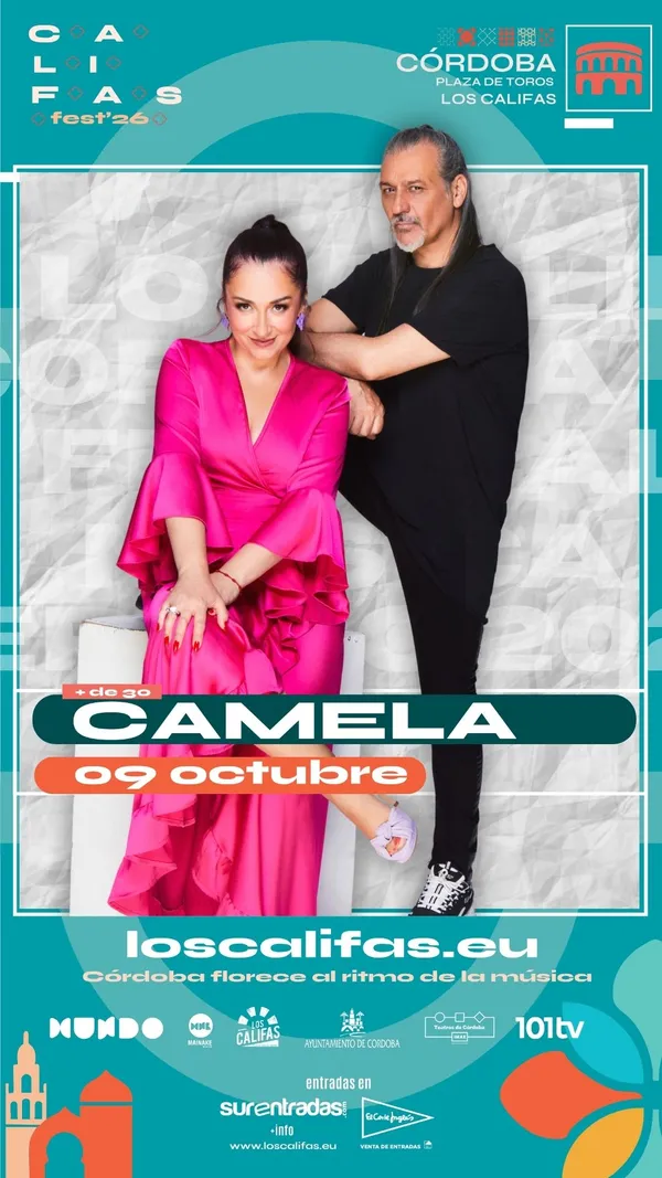 Cartel del evento CAMELA + DE 30 TOUR 26