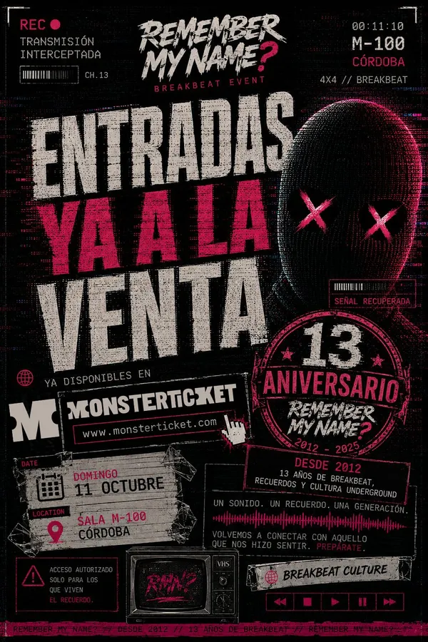 Cartel del evento REMEMBER MY NAME?