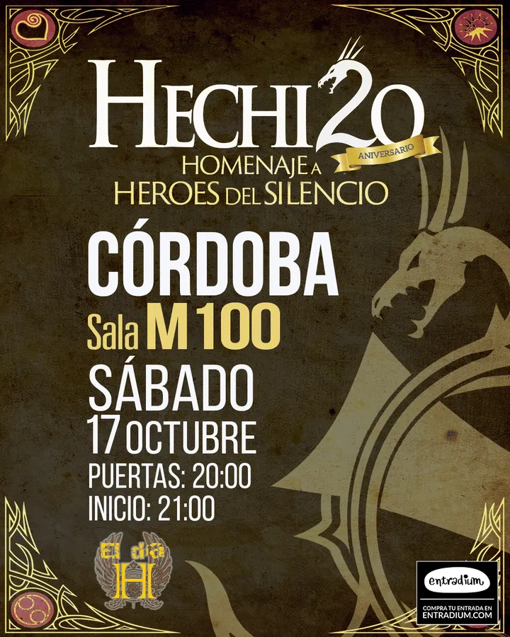 Cartel del evento HECHIZO - HOMENAJE A HÉROES DEL SILENCIO